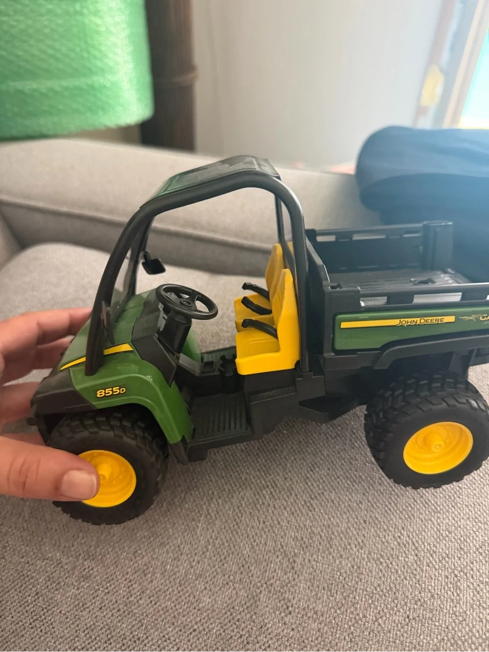 Bruder 09813 John Deere Gator XUV 855D with Opening Tailgate, Realistic Toy